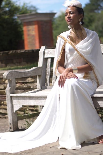 Bridal Gold White Dress Bridal Gold White Dress
